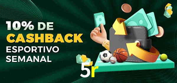 10% de bônus de cashback na 5r