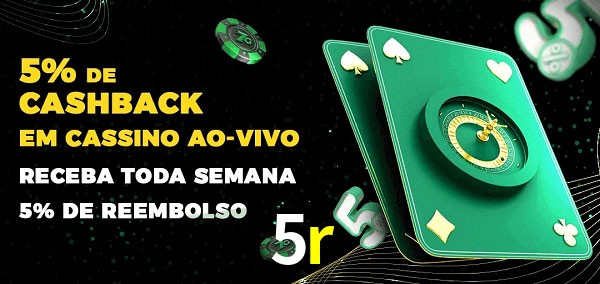 Promoções do cassino ao Vivo 5r